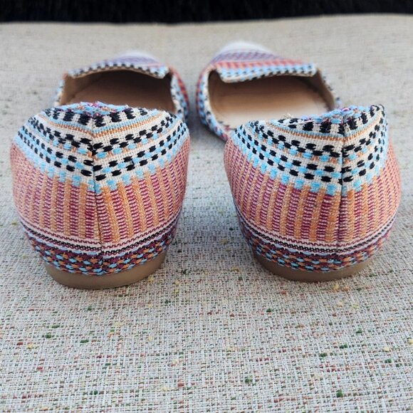 Restricted Women Sandal Flat Shoes Multi Color Man Made Material Size 6.5 - Picture 8 of 10